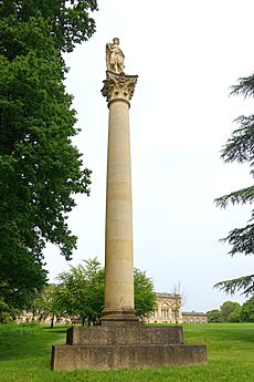 King's Pillar (Statue of King George II), Stowe - Buckinghamshire, England - DSC07039