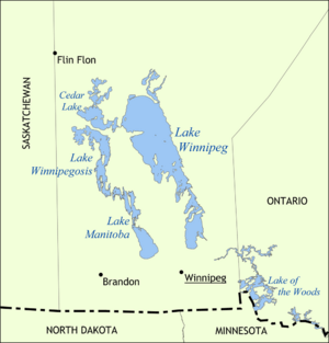 Lake Winnipeg map