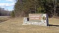 Lakeport State Park (Michigan) sign