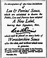 Lea and Perrins signature NOV1874