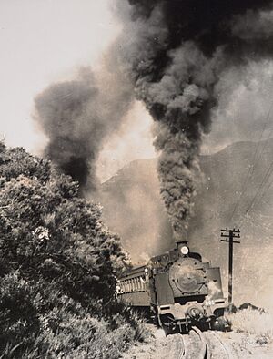 Lead engine and its passenger train 438376