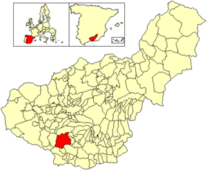Location of Albuñuelas