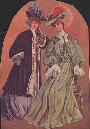 Magazine cutout ladies plume hats