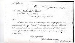 MajGravesd7A-ltr accepting WP appointment 1859