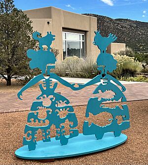 Making New Friends by Melanie A Yazzie at the Wheelwright Museum