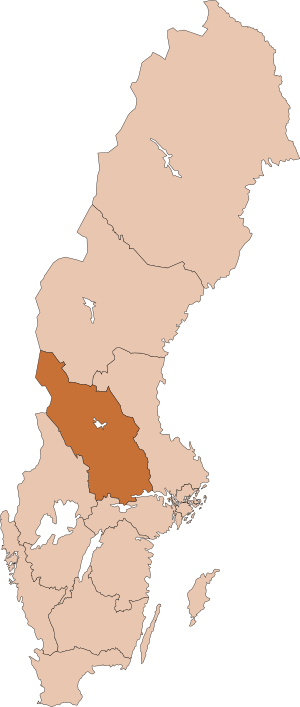 Map of Diocese of Västerås