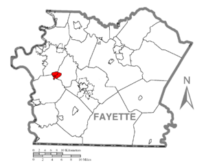 Location of New Salem-Buffington in Fayette County