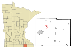 Location of Brownsdale, Minnesota