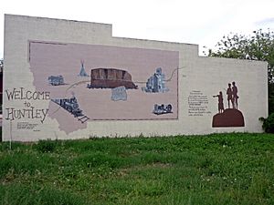 Mural in Huntley, Montana
