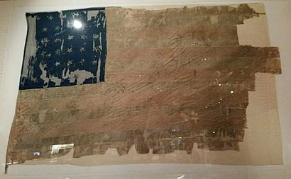 National flag carried by the 2nd Iowa Infantry throughout the Civil War