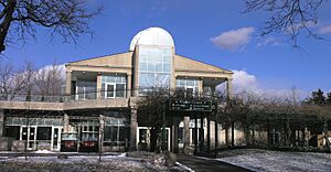 Niagara Falls Visitor Center in winter