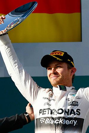 Nico Rosberg obtuvo el segundo lugar