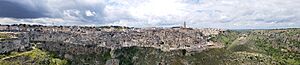 Panorama of the two Sassi of Matera