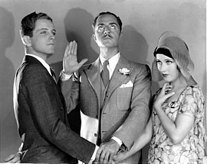 Phillips Holmes, William Powell, and Fay Wray in 'Pointed Heels', 1929