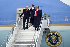 President Donald Trump visits Roland R. Wright Air National Guard Base
