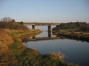 Railway bridge at Gormanston - geograph.org.uk - 689508