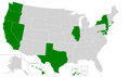 Shark Fin Ban Map US 2020