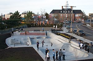 SkatePark in Main City Park, Gresham, Oregon