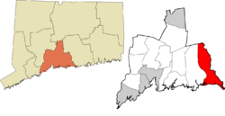 Madison's location within the South Central Connecticut Planning Region and the state of Connecticut