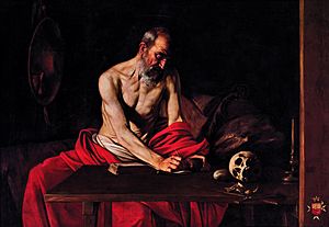 St Jerome by Michelangelo Merisi da Caravaggio