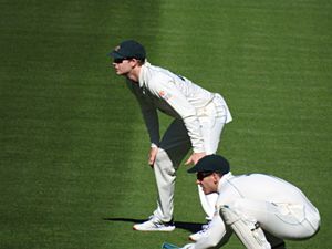 Steve Smith and Tim Paine fielding 2nd Test Aus vs Ind 2020