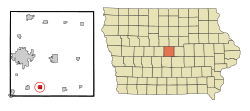 Location of Cambridge, Iowa