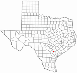 Location of Nordheim, Texas