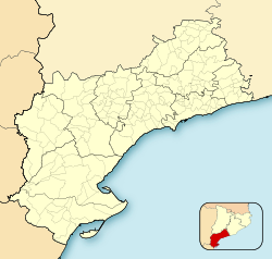 Tivenys is located in Province of Tarragona