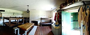The 16 bunks in this barracks housed 100 people, enlisted men and their wives and children, 2015 09 10 (4) - panoramio