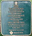 The Major Oak Great British Tree plaque