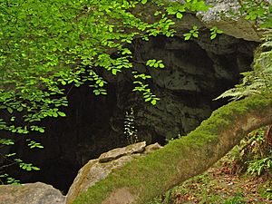 The arch cave exit