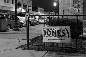 Tishaura Jones for Mayor OneStLouis campaign poster