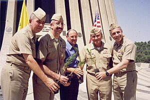 USN Chaplains visit Yad Kennedy