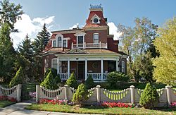 The Eaton House, a Victorian home in the Union Main Street Historic District