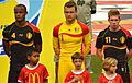 Vincent Kompany Simon Mignolet Kevin De Bruyne vs USA