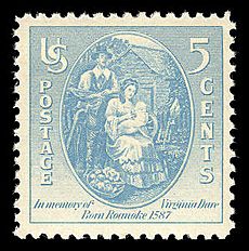 Virginia dare stamp