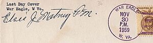 War Eagle WV Postmark