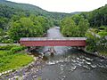 West Cornwall Covered Bridge (Aerial)