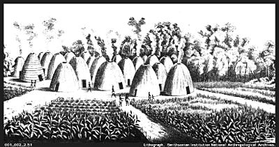 Wichita Indian village 1850-1875