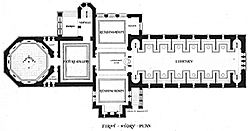 Winn Memorial Library (Woburn, MA) - first story plan