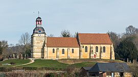 The church in Notre-Dame-d'Estrées