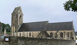 The church in Sainte-Honorine-des-Pertes