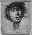 1630 Rembrandt Selbstportrait mit aufgerissenen Augen anagoria