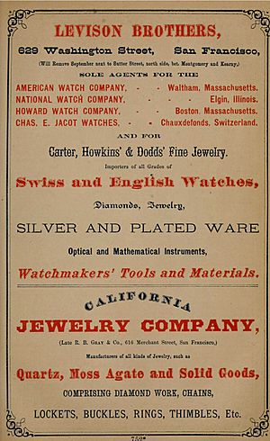 1871 Levison brothers advertisement