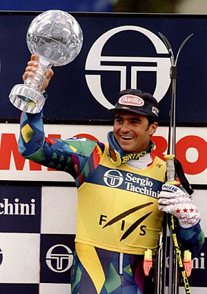 Alberto Tomba - Bormio, 1995 - Coppa del Mondo di sci alpino