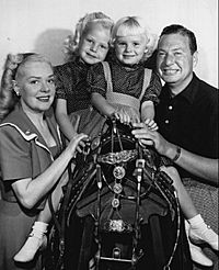 Alice Faye Phil Harris and daughters 1948