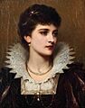 Amy Robsart by T.F. Dicksee