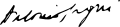 Antonio Segni signature