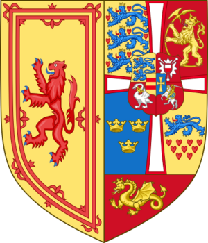 Arms of Anne of Denmark, Queen of Scots