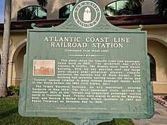 Atlantic Coast Line hist marker back
